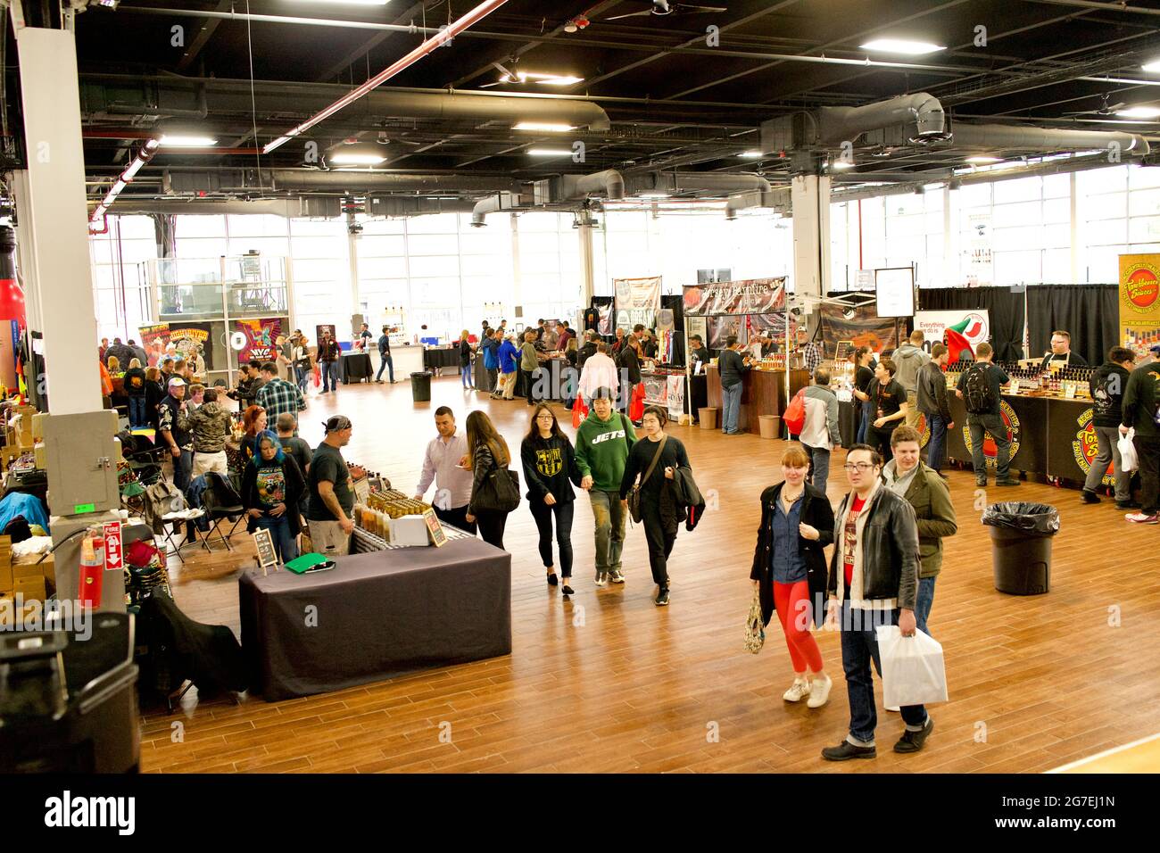 The NYC Hot Sauce Expo 2017 was held at the Brooklyn Expo Center. Lots