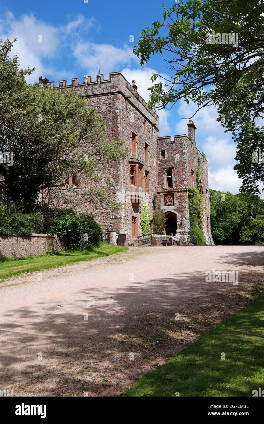 Exterior shot of Muncaster Castle, Cumbria Stock Photo