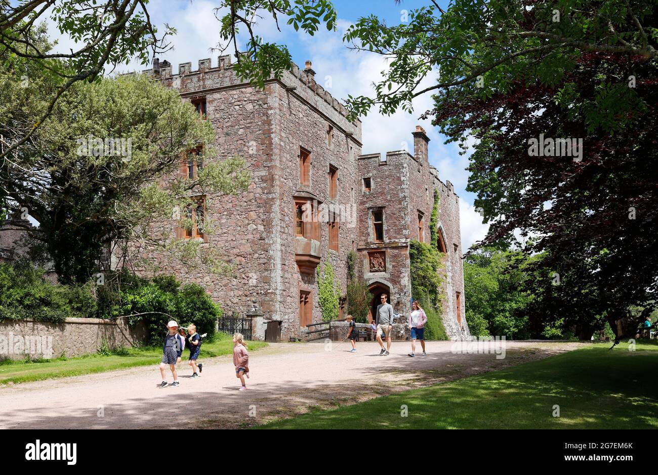 Exterior shot of Muncaster Castle, Cumbria Stock Photo