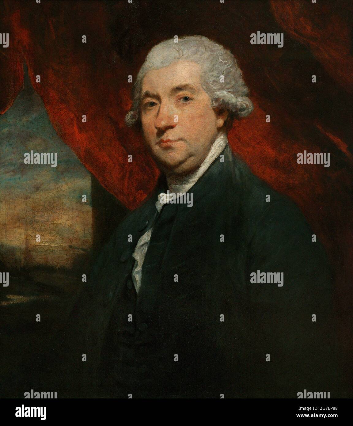 James Boswell, 9th Laird of Auchinleck (1740-1795). Scottish lawyer and writer. Biographer of Dr Samuel Johnson. Portrait by Joshua Reynolds (1723-1792) in 1785. Oil on canvas (76,2 x 63,5 cm). National Portrait Gallery. London. England. United Kingdom. Stock Photo