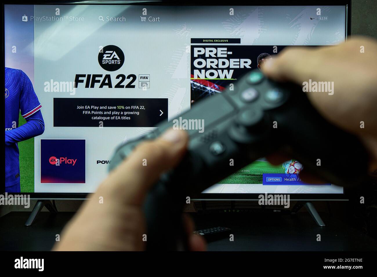 FIFA 2021 video football game on PS4 gaming console Stock Photo - Alamy