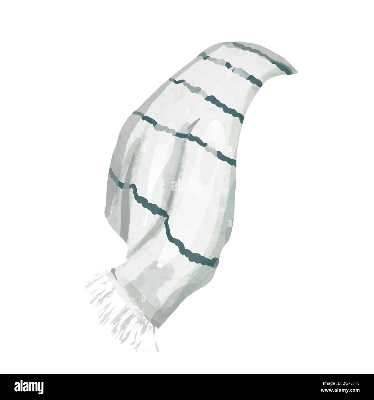 Watercolor Cooking Clipart, Kitchen Towels, watercolor towel Stock