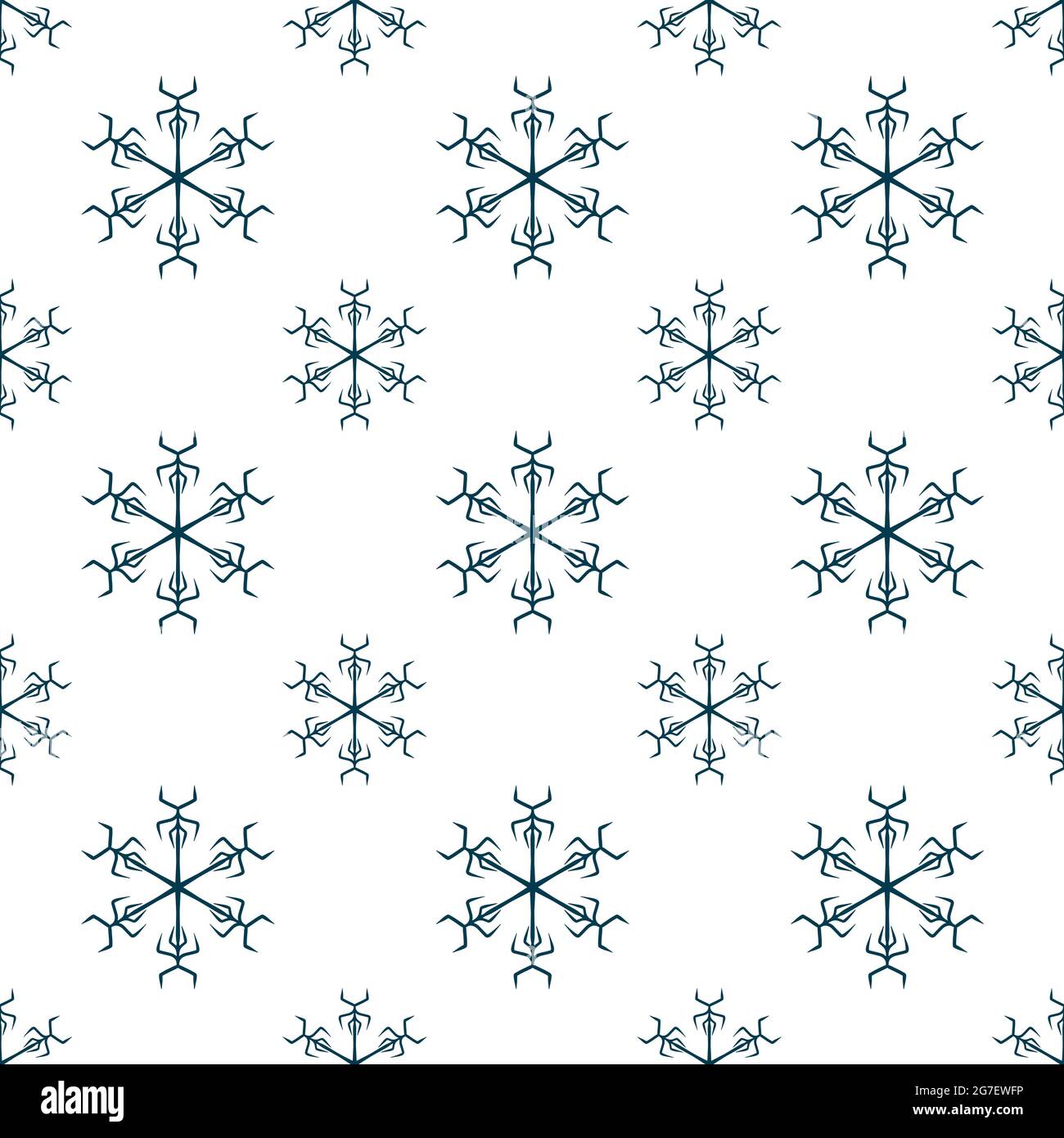 Seamless pattern of blue ornaments on a white background Stock Photo ...