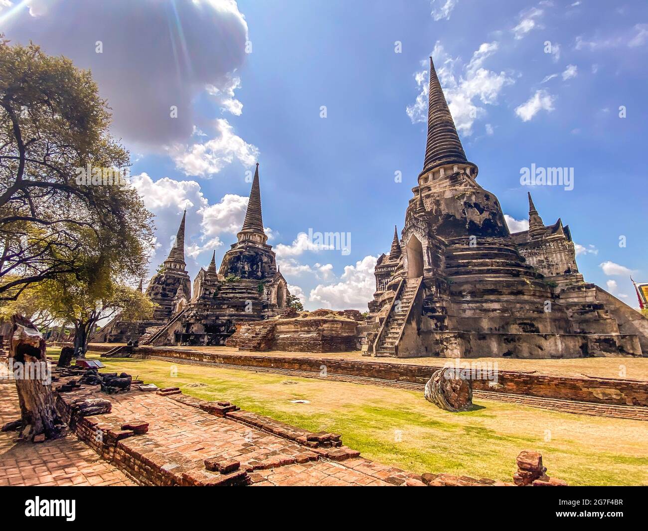Wat Phra Si in Phra Nakhon Si Historic City of Ayutthaya, empty during covid, Thailand Stock - Alamy