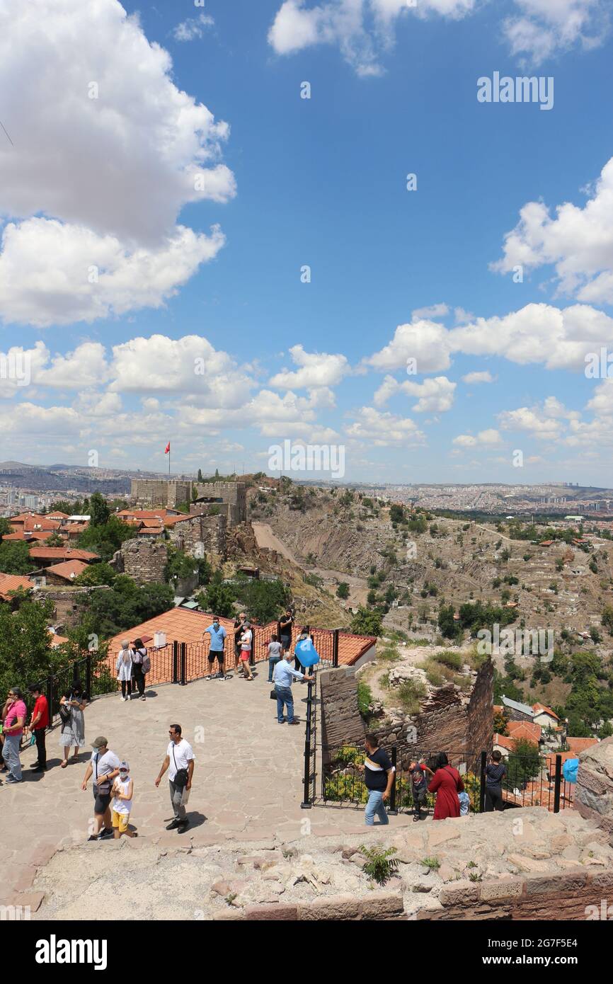 View from Ankara Castle Stock Photo