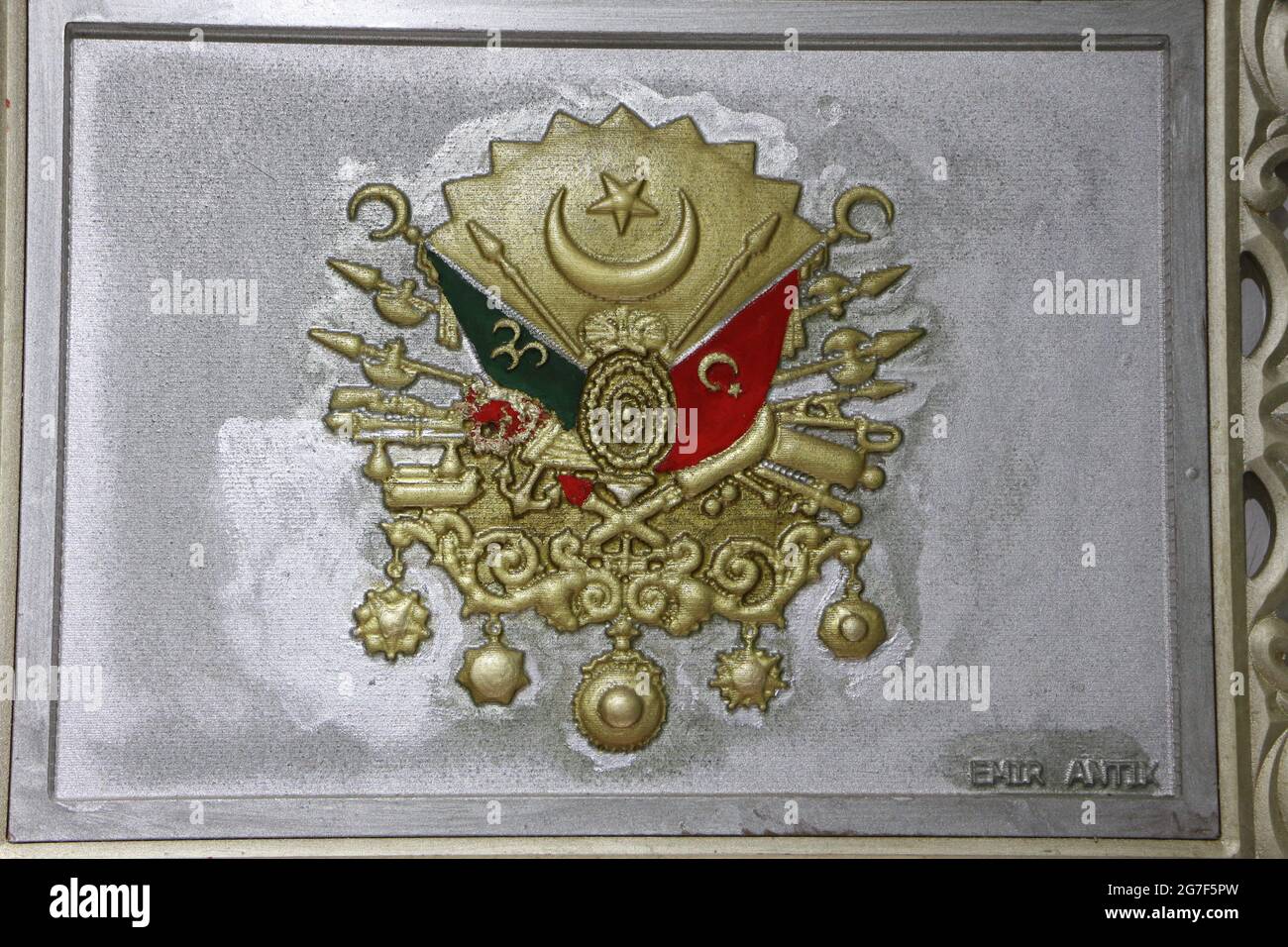 Ottoman Turkish Flag Stock Photo Alamy