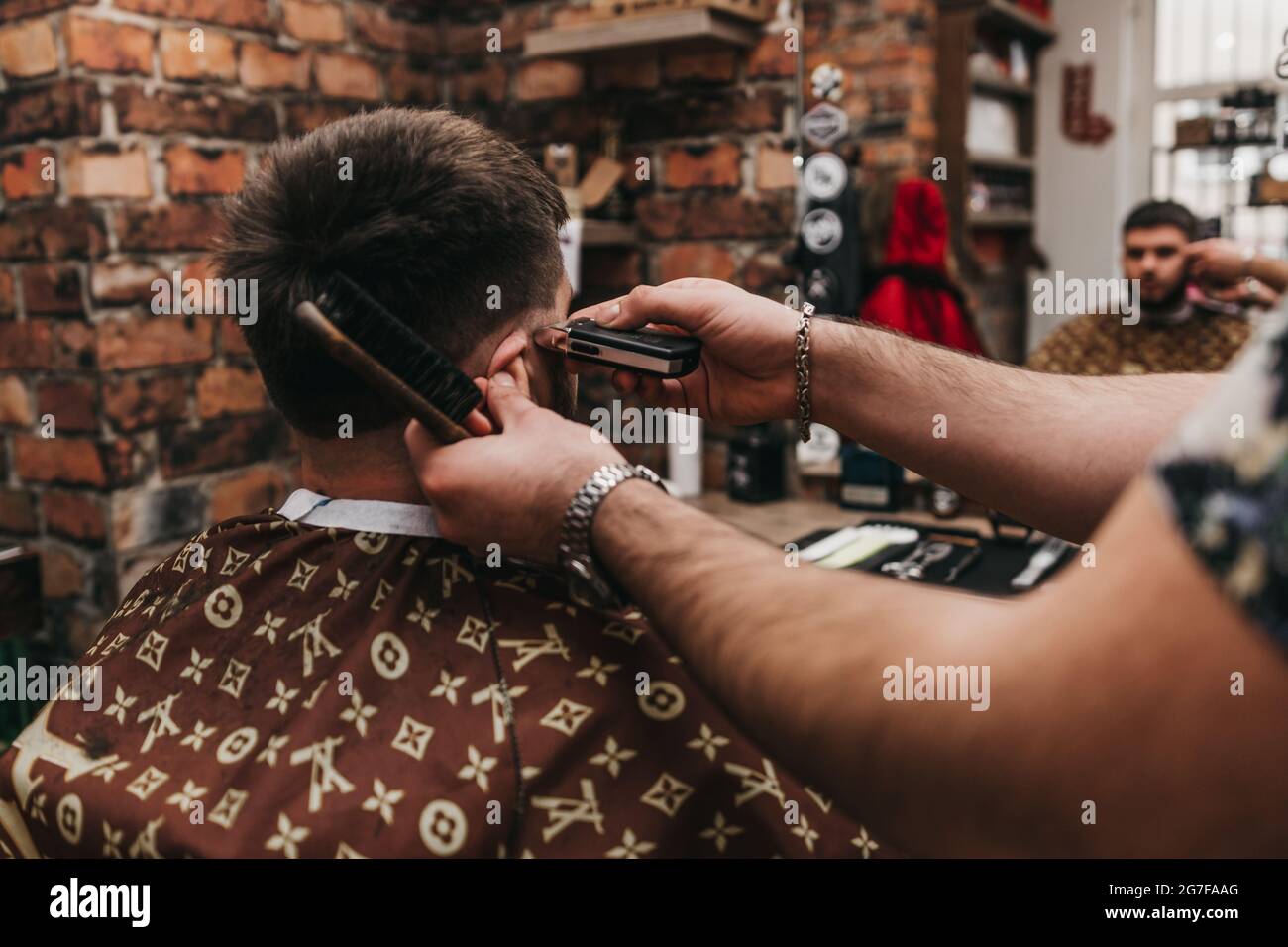 barbershop hairdresser Stock Photo
