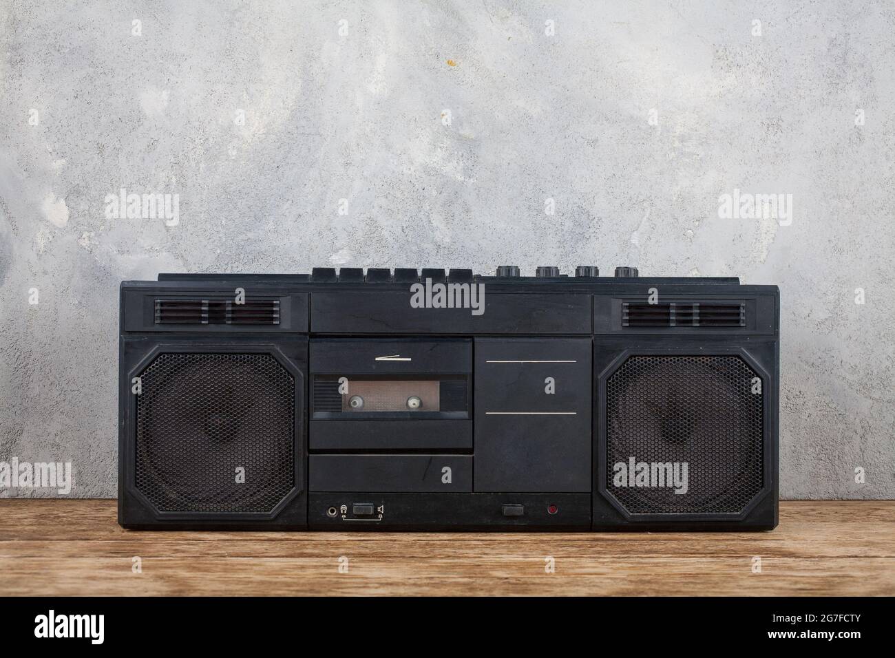 Vintage portable stereo cassette recorder from USSR 80s Stock Photo - Alamy