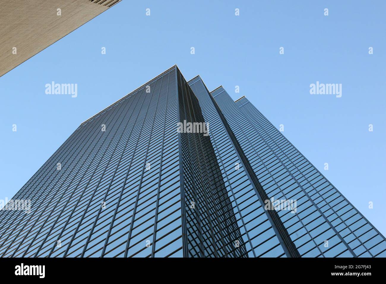DALLAS, UNITED STATES - Nov 17, 2020: A low angle shot of a high-rise ...