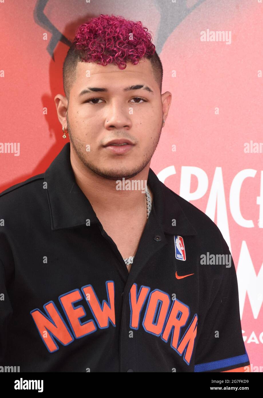 Los Angeles, California, USA 12th July 2021 Singer Boza, aka Humberto ...