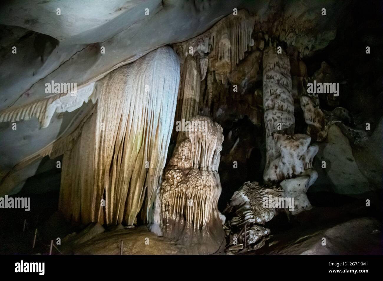 Lawa cave in Kanchanaburi, Thailand Stock Photo