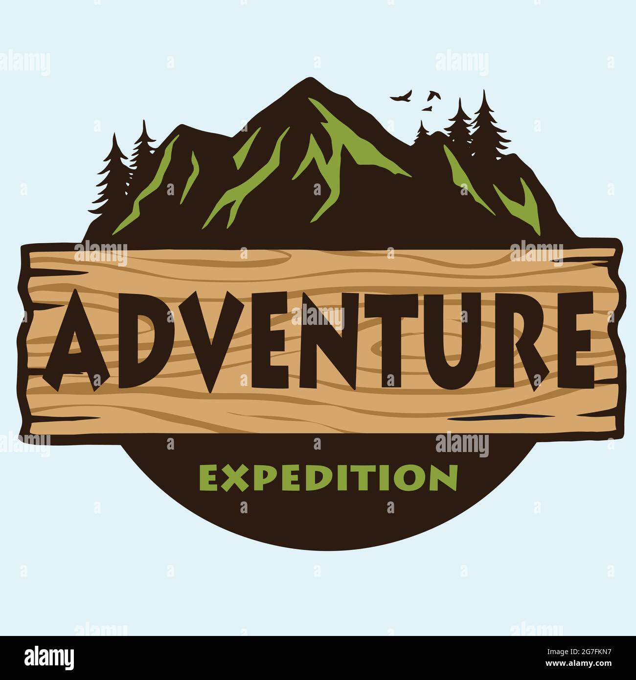Jungle camp logo hi-res stock photography and images - Alamy