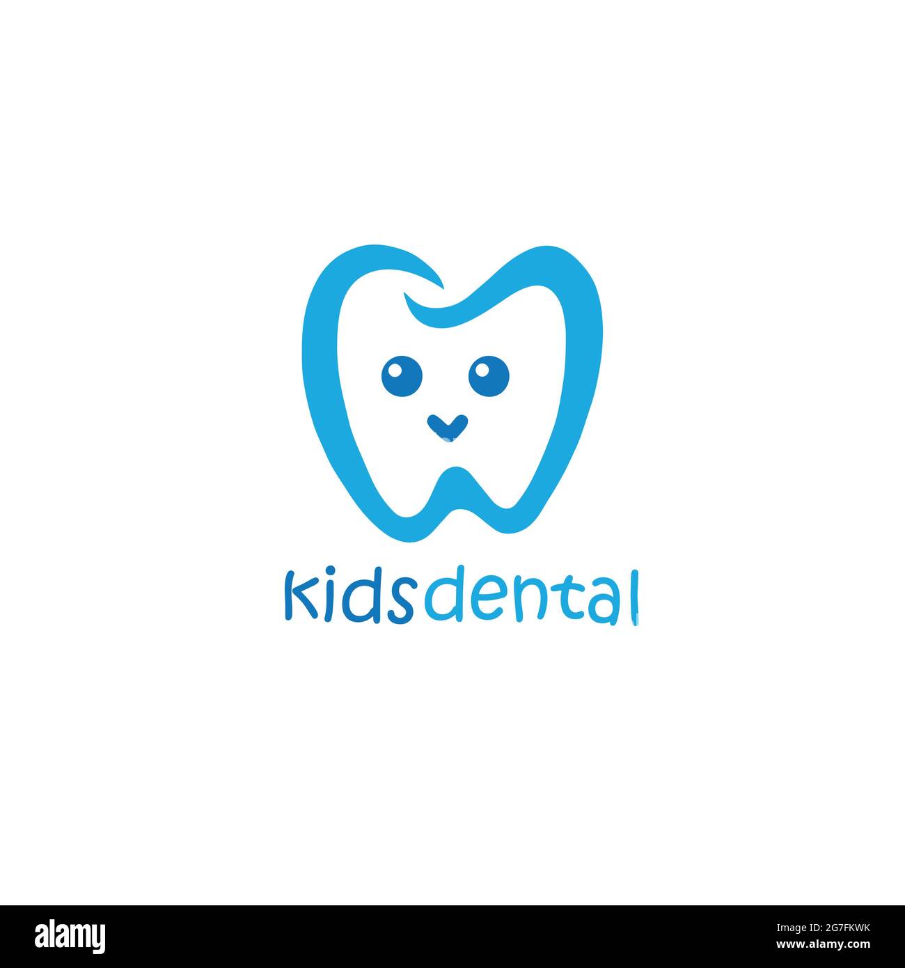 Kids Dental Logo Illustration Design Mascot Stock Vector Image \u0026 Art - Alamy, image size:1300x1390