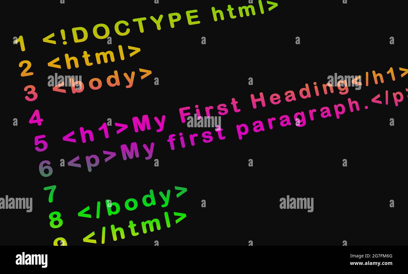 Html codes hi-res stock photography and images - Alamy