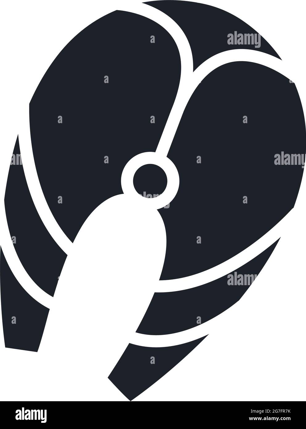 Fish steak silhouette. Black isolated silhouettes. Fill solid icon ...