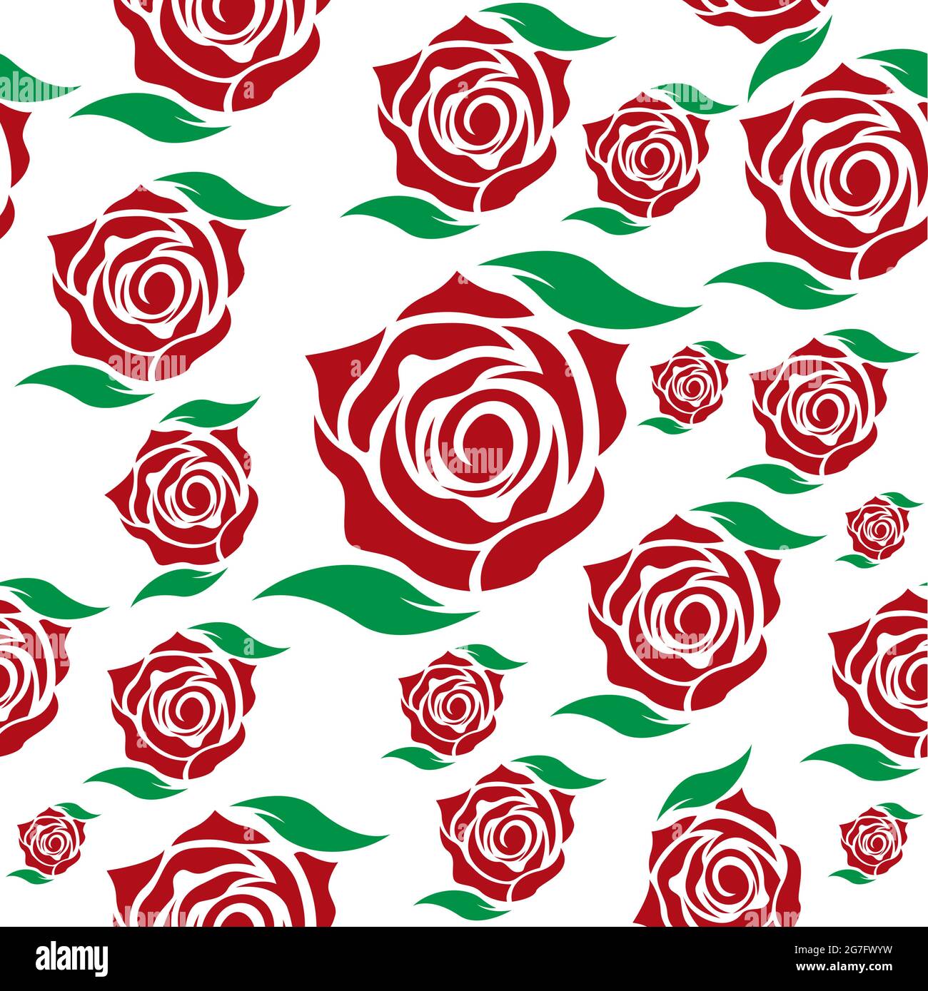 Rose seamless flower Background Template vector icon illustration Stock ...