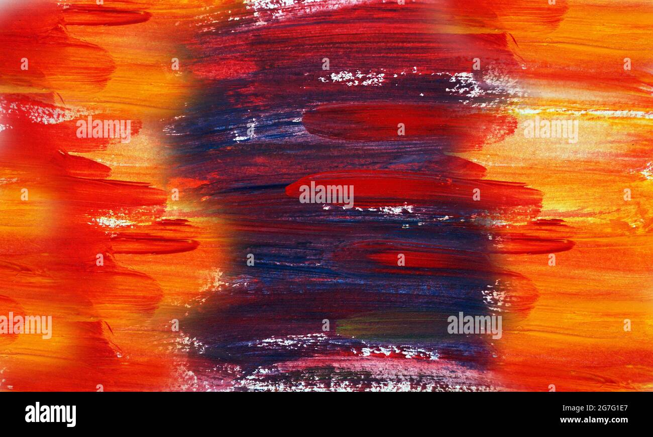 art Brush stroke , painting Abstract Oil color Background Stock Photo