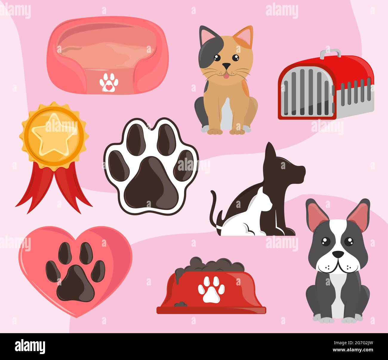 pets animal set Stock Vector Image & Art - Alamy