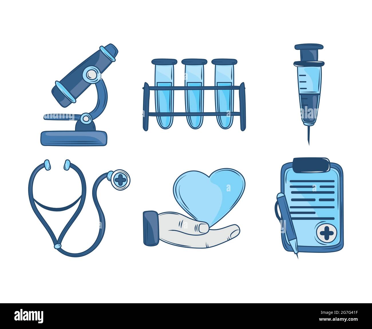 health science icon set Stock Vector Image & Art - Alamy