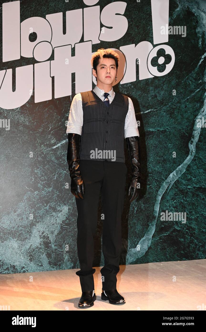 Chinese-Canadian actor, rapper, singer, record producer, and model Kris Wu  attends an activity of anti-dandruff shampoo brand CLEAR, dressing in black  suit, Shanghai, China, June 10 2020. (Photo by Stringer/ChinaImages/Sipa  USA Stock