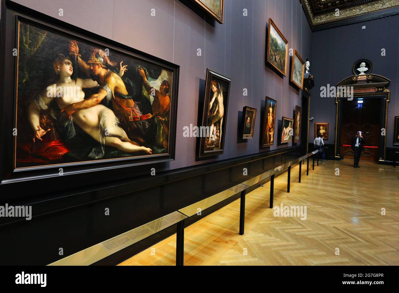 Wien, das Kunsthistorische Museum ist ein Kunstmuseum mit Gemälden in der Hauptstadt Wien. Es zählt zu den größten und bedeutendsten Museen der Welt.. Stock Photo