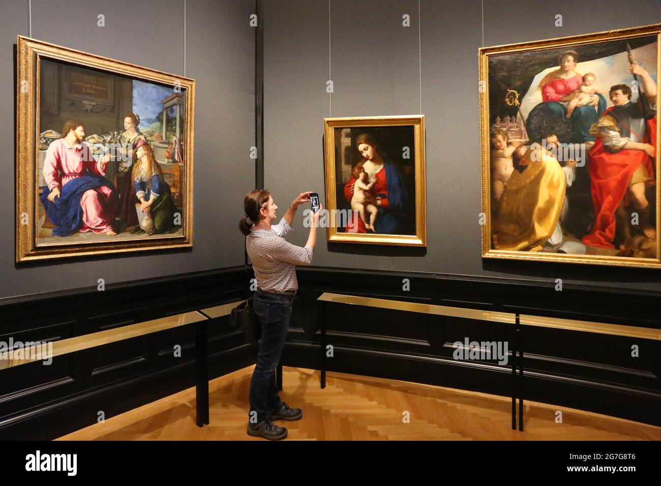 Wien, das Kunsthistorische Museum ist ein Kunstmuseum mit Gemälden in der Hauptstadt Wien. Es zählt zu den größten und bedeutendsten Museen der Welt.. Stock Photo