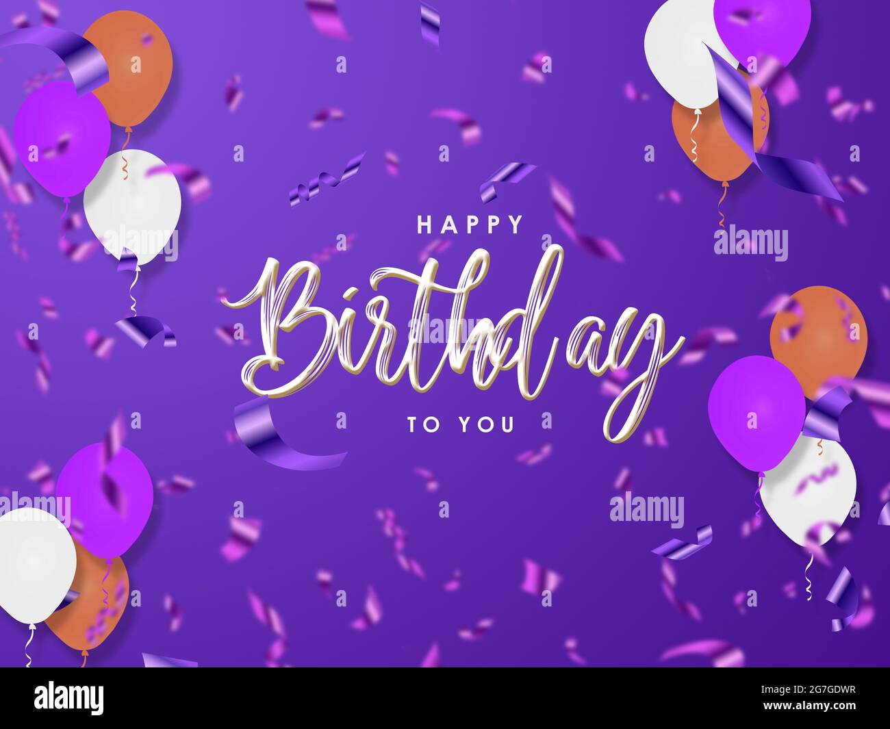 Happy Birthday Greeting Card Flat Design. Birthday Background, Happy ...