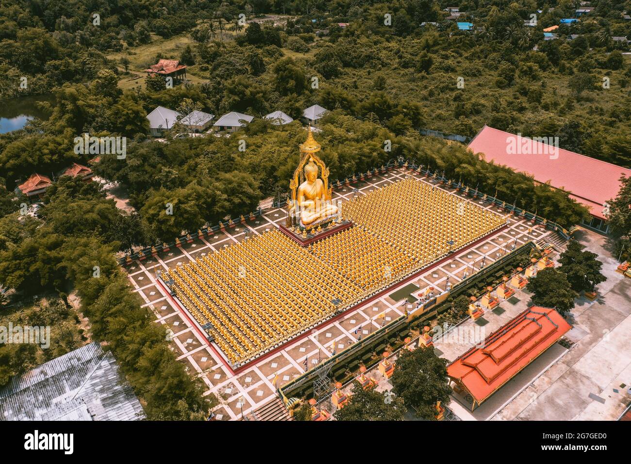 Phuttha Utthayan Makha Bucha Anusorn, Buddhism Memorial Park in Nakhon Nayok, Thailand, south east asia Stock Photo