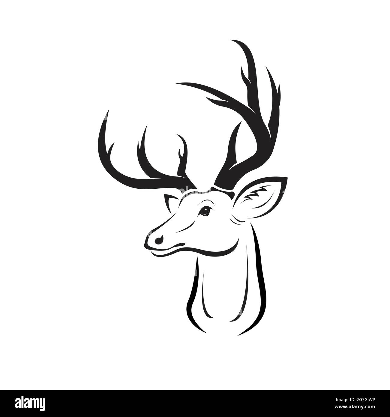 Stag head tattoo hi-res stock photography and images - Alamy