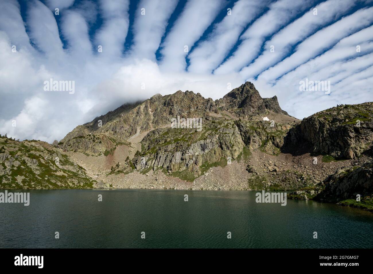 Arriel Lake, Aragon Pyrenees, Respomuso Valley, Tena Valley, Huesca Province, Aragon, Spain Stock Photo