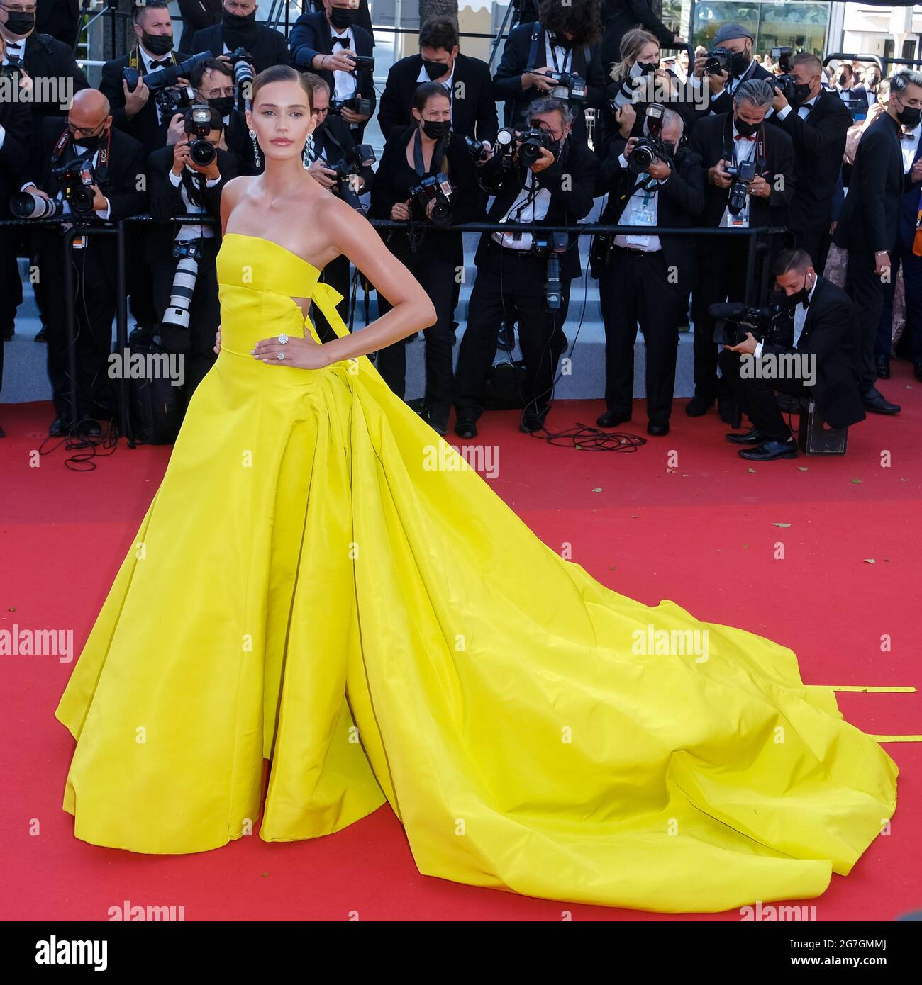 Palais des festivals, Cannes, France. 13th July, 2021. Noel Capri Berry attends the 'Aline' Red Carpet. Picture by Credit: Julie Edwards/Alamy Live News Stock Photo