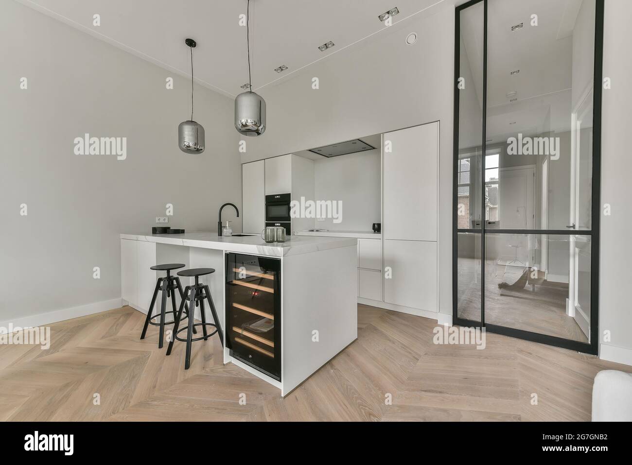 Interior design of luxury and beautiful kitchen Stock Photo - Alamy