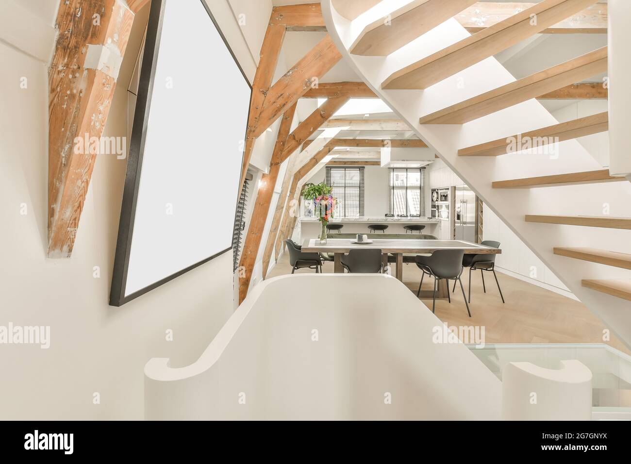 Residential house interior stairs hi-res stock photography and images ...