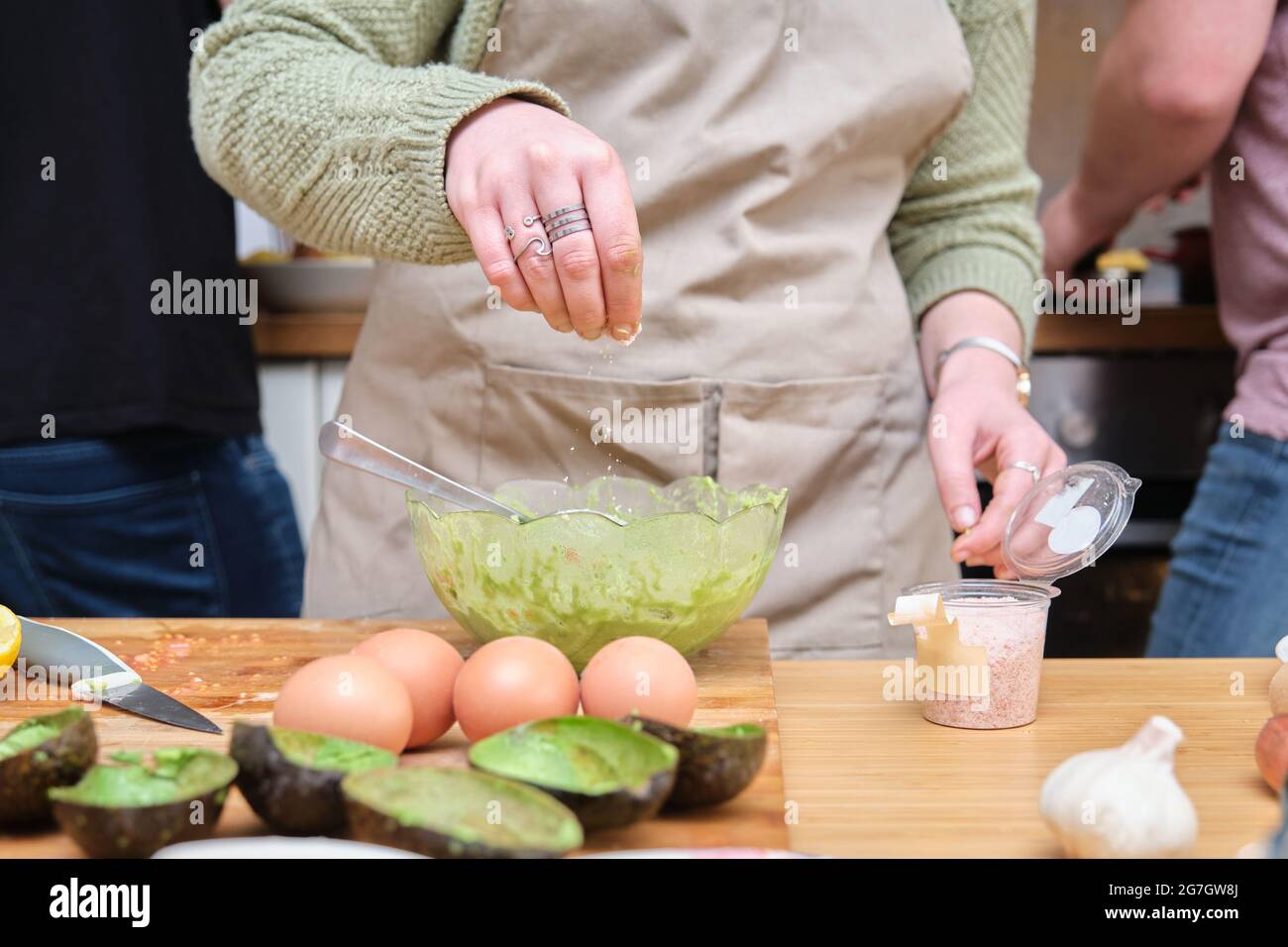 Add salt to food hi-res stock photography and images - Alamy