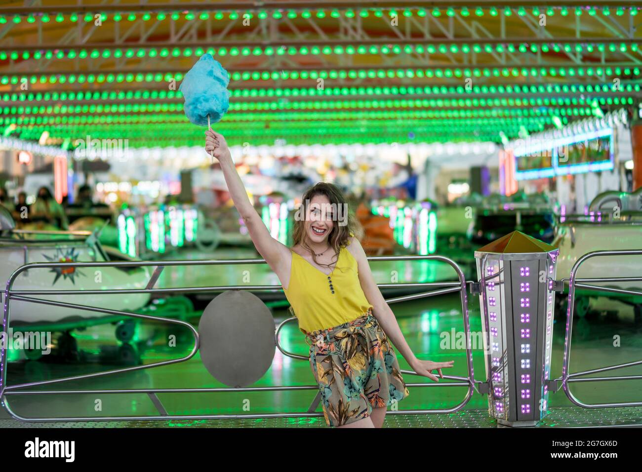 Amusement park cotton candy hi-res stock photography and images - Alamy