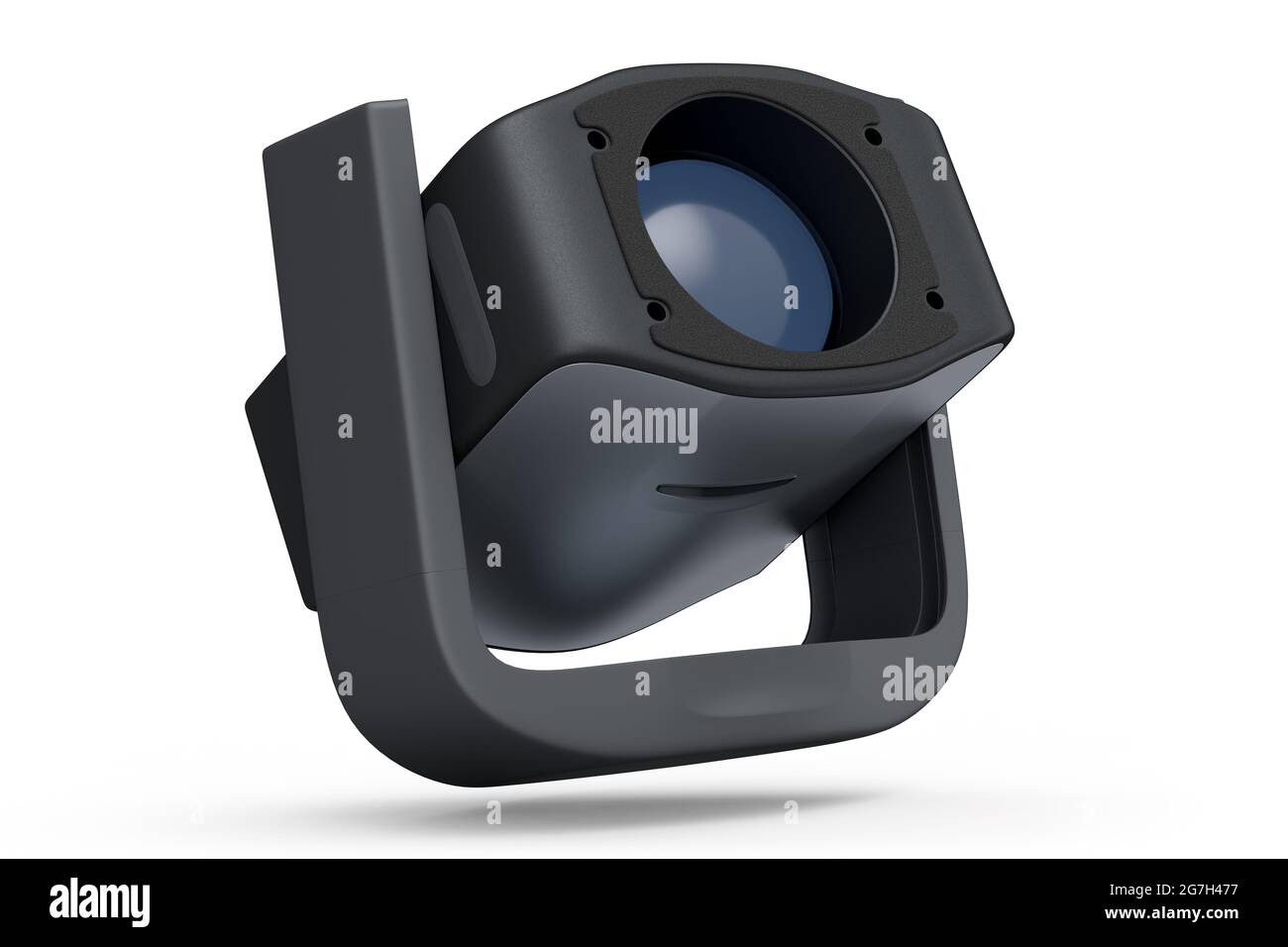 Colorimeter profiling computer monitor or photographer color calibration tool isolated on white