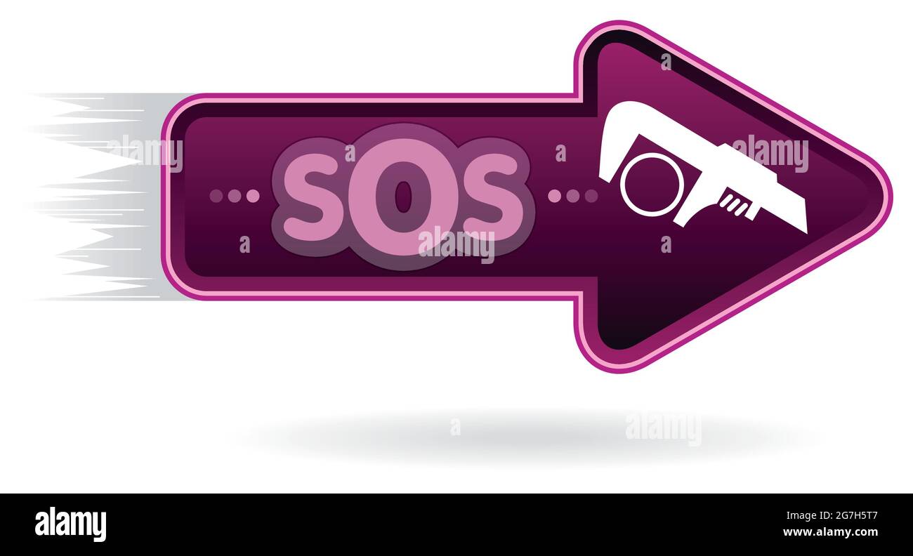 Troubleshooting signs and symbol on an arrow Stock Vector Image & Art ...