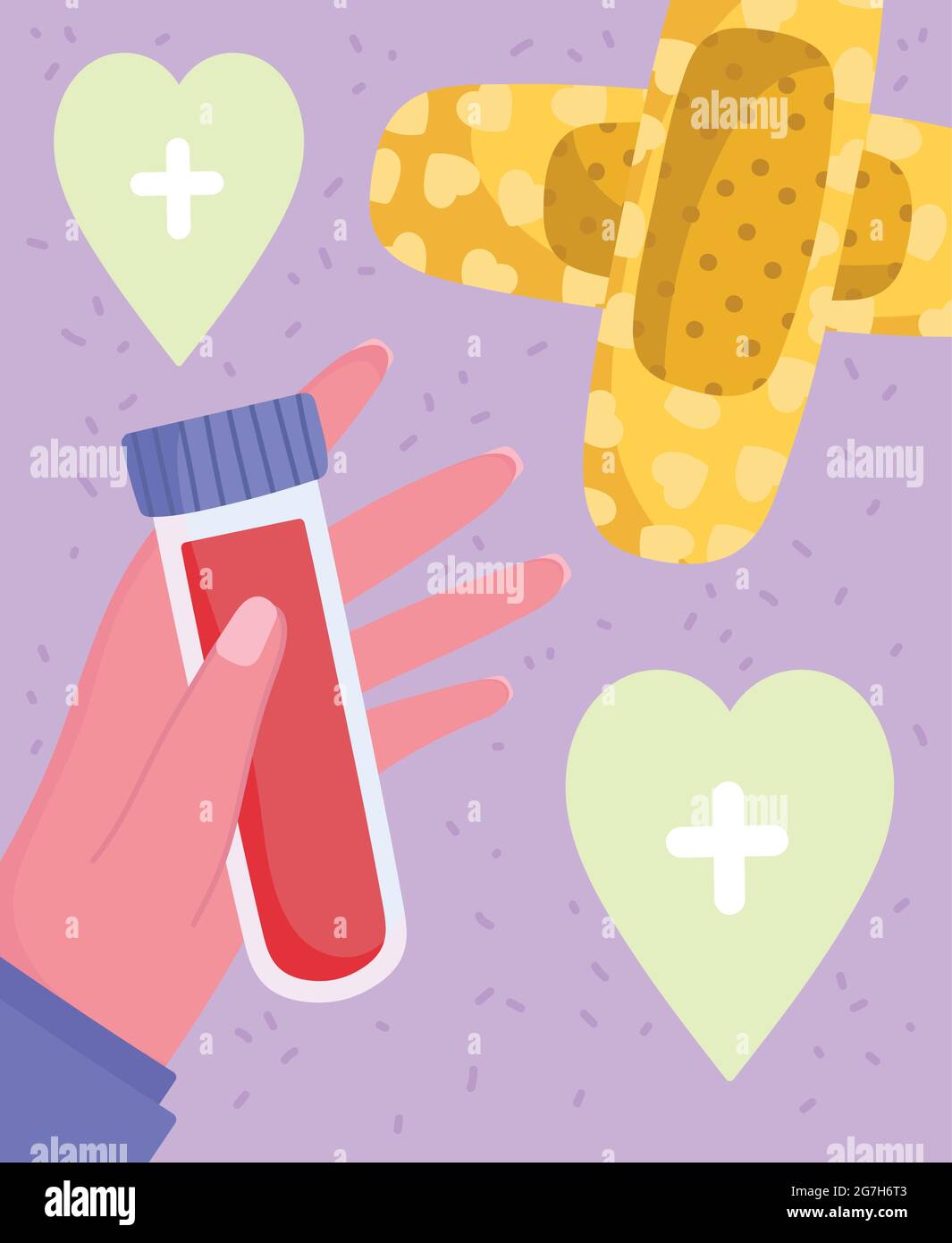 hand with flask and plaster Stock Vector Image & Art - Alamy