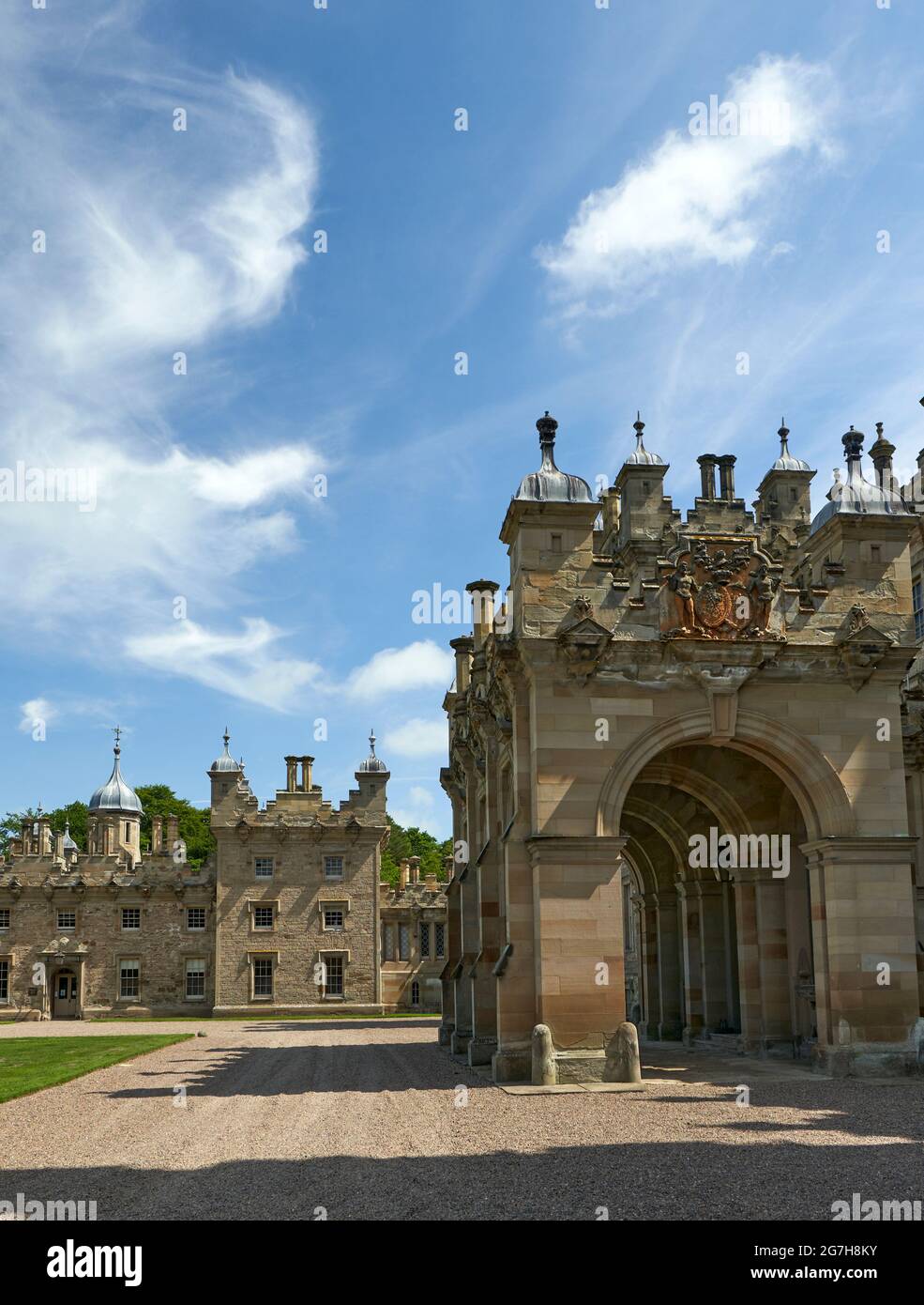 Floors Castle a stately home in the Scottish Borders described as a William Adam architectural masterpiece Stock Photo