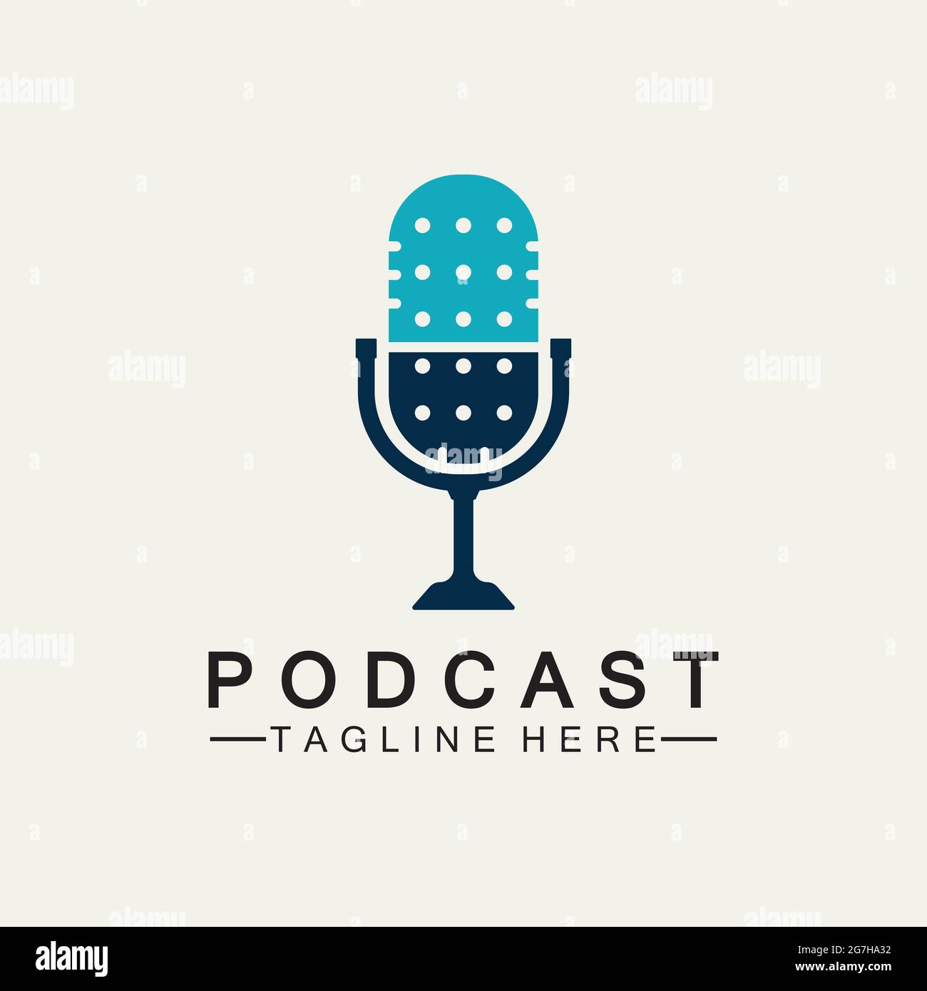 Podcast Vector icon design illustration Template Stock Vector Image ...