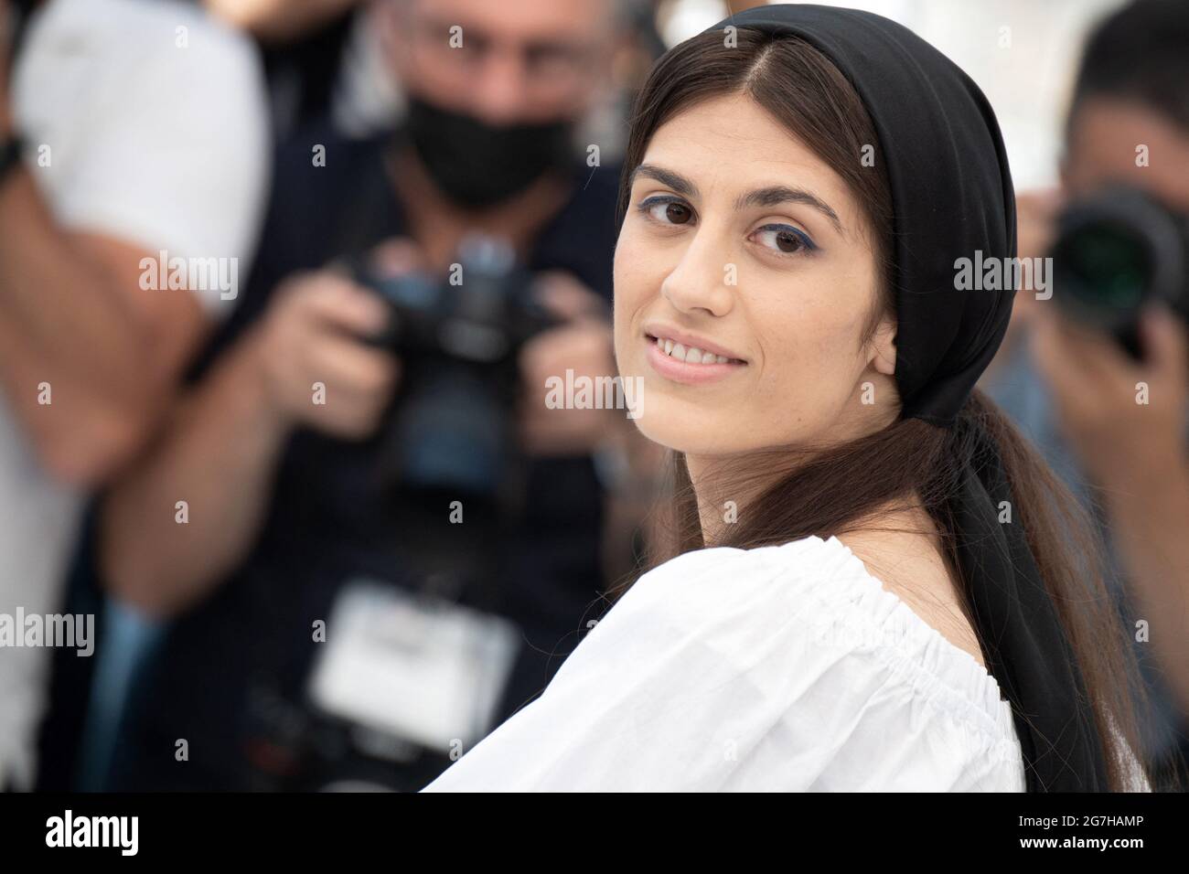 aSarina Farhadi attends the Ghahreman (A Hero) photocall during the 74th annual Cannes Film Festival on July 14, 2021 in Cannes, France. Photo by David Niviere/ABACAPRESS.COM Director Asghar Farhadi attends the Ghahreman (A Hero) photocall during the 74th annual Cannes Film Festival on July 14, 2021 in Cannes, France. Photo by David Niviere/ABACAPRESS.COM Stock Photo