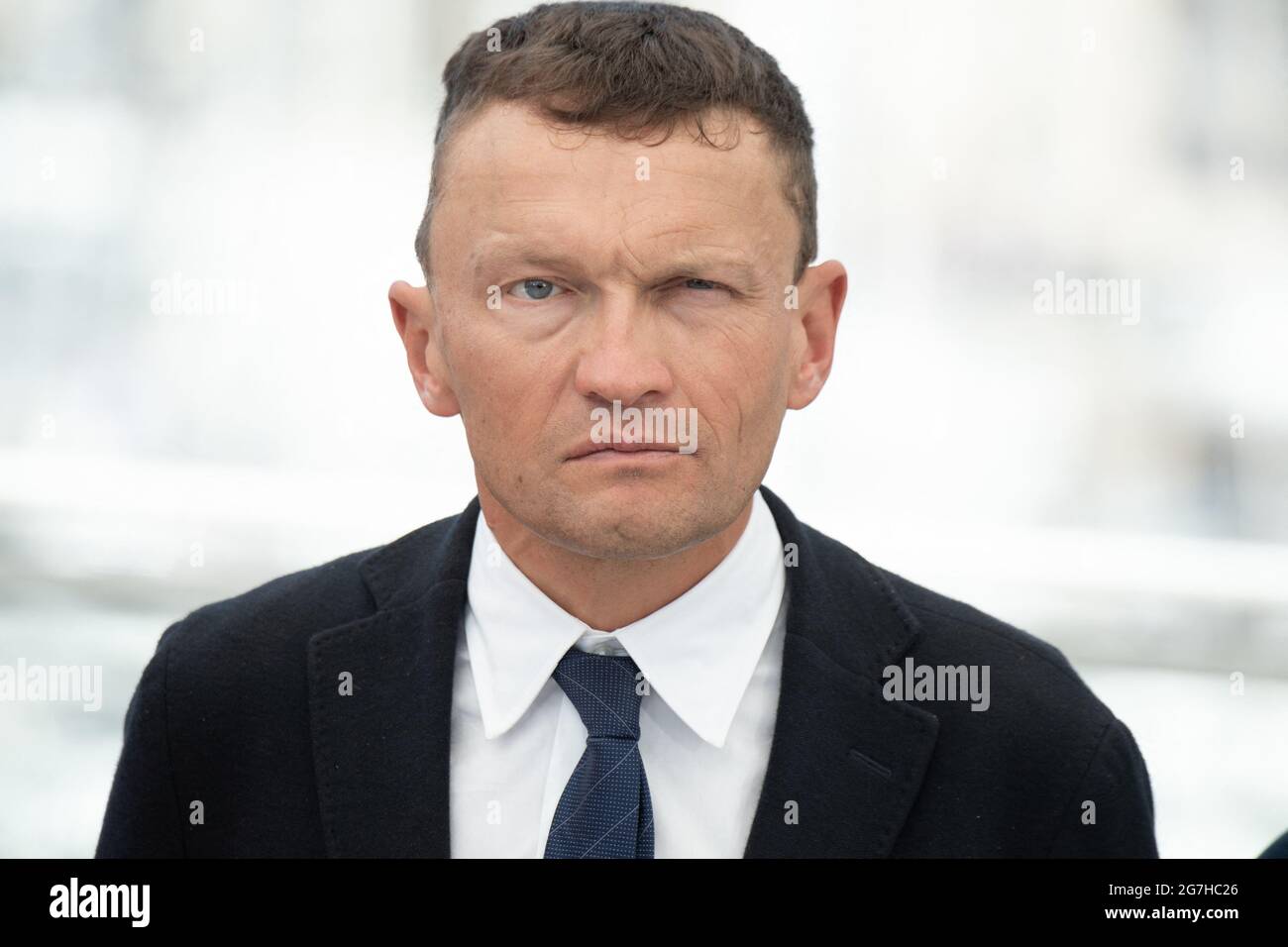 Sylvain Tesson attends the La Panthere Des Neiges attend the Women Do Cry photocall during the 74th annual Cannes Film Festival on July 14, 2021 in Cannes, France. Photo by David Niviere/ABACAPRESS.COM Stock Photo