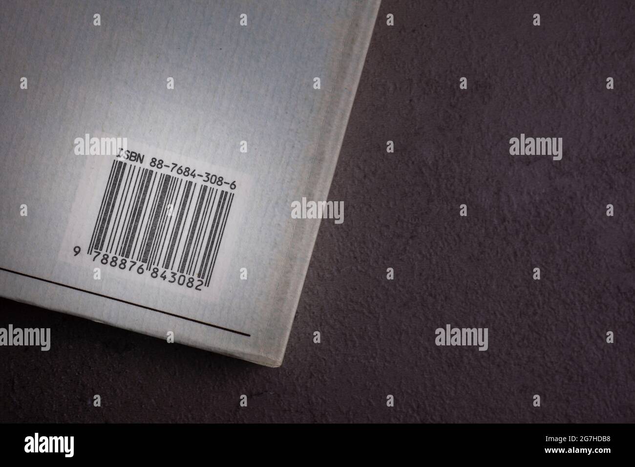 ISBN code on book cover Stock Photo