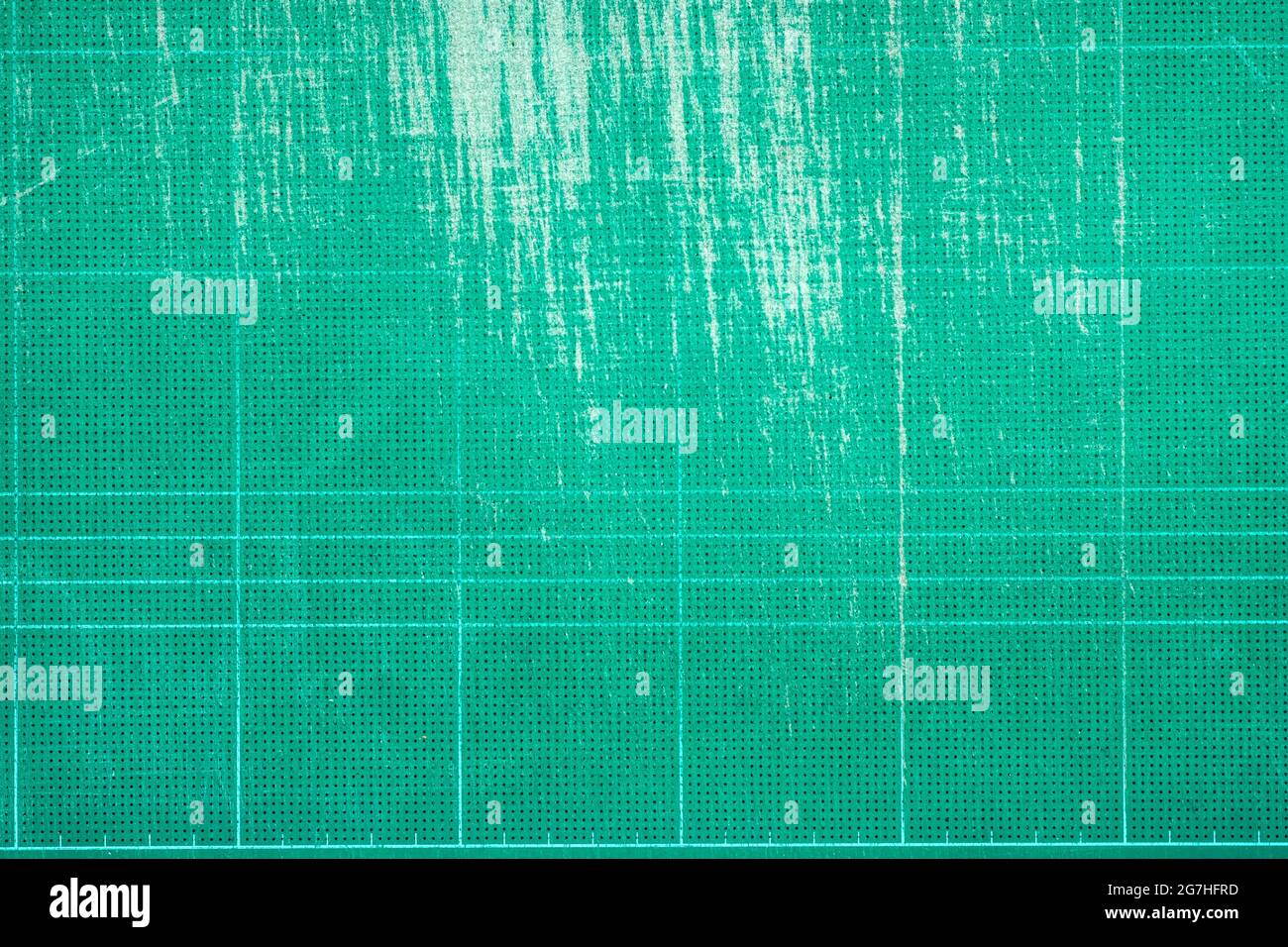 Top view of old green dirty cutting mat, grunge texture background, copy  space for text and graphic Stock Photo - Alamy