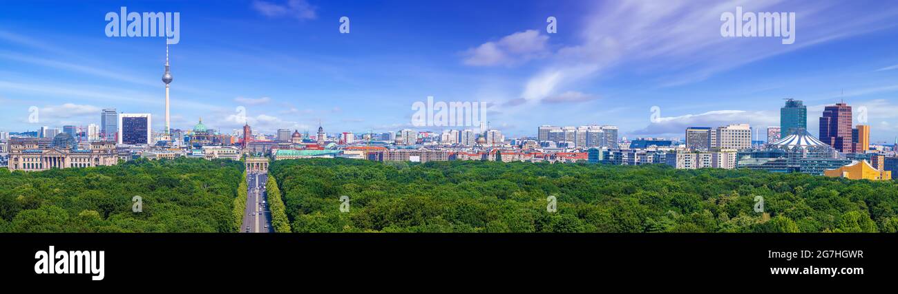 panoramic view at the city center of berlin Stock Photo - Alamy