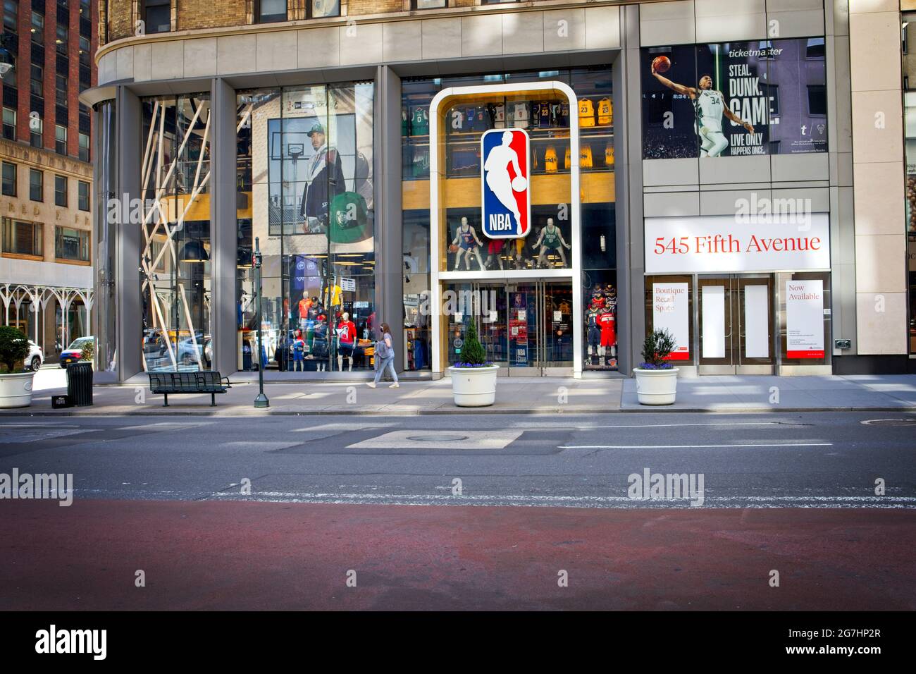 New York, NY, USA - July 14, 2021: National Basketball Association (NBA)  store entrance on Fifth Avenue Stock Photo - Alamy