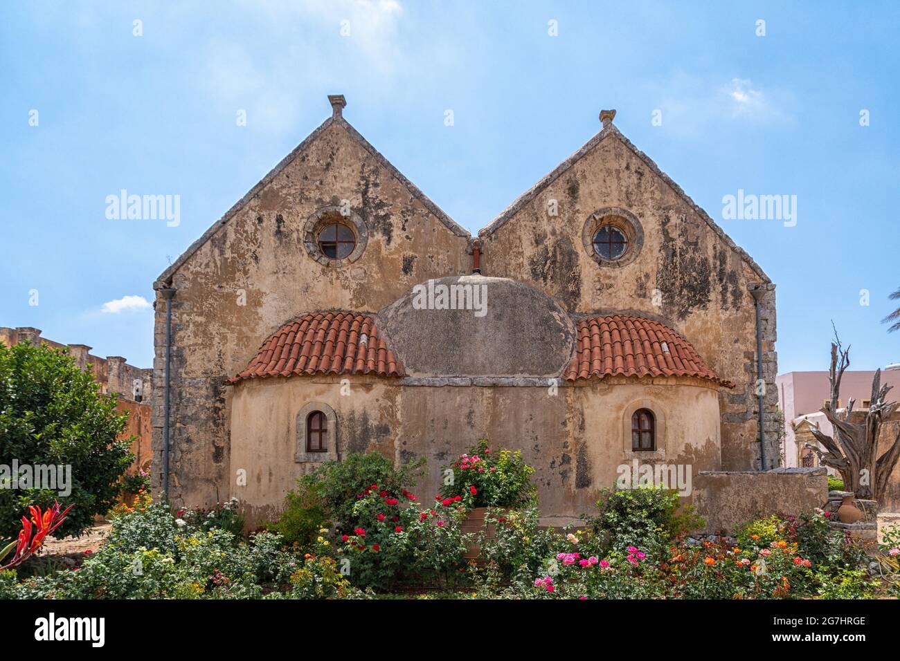 Arkadi Monastery on the Greek island of Crete Stock Photo - Alamy