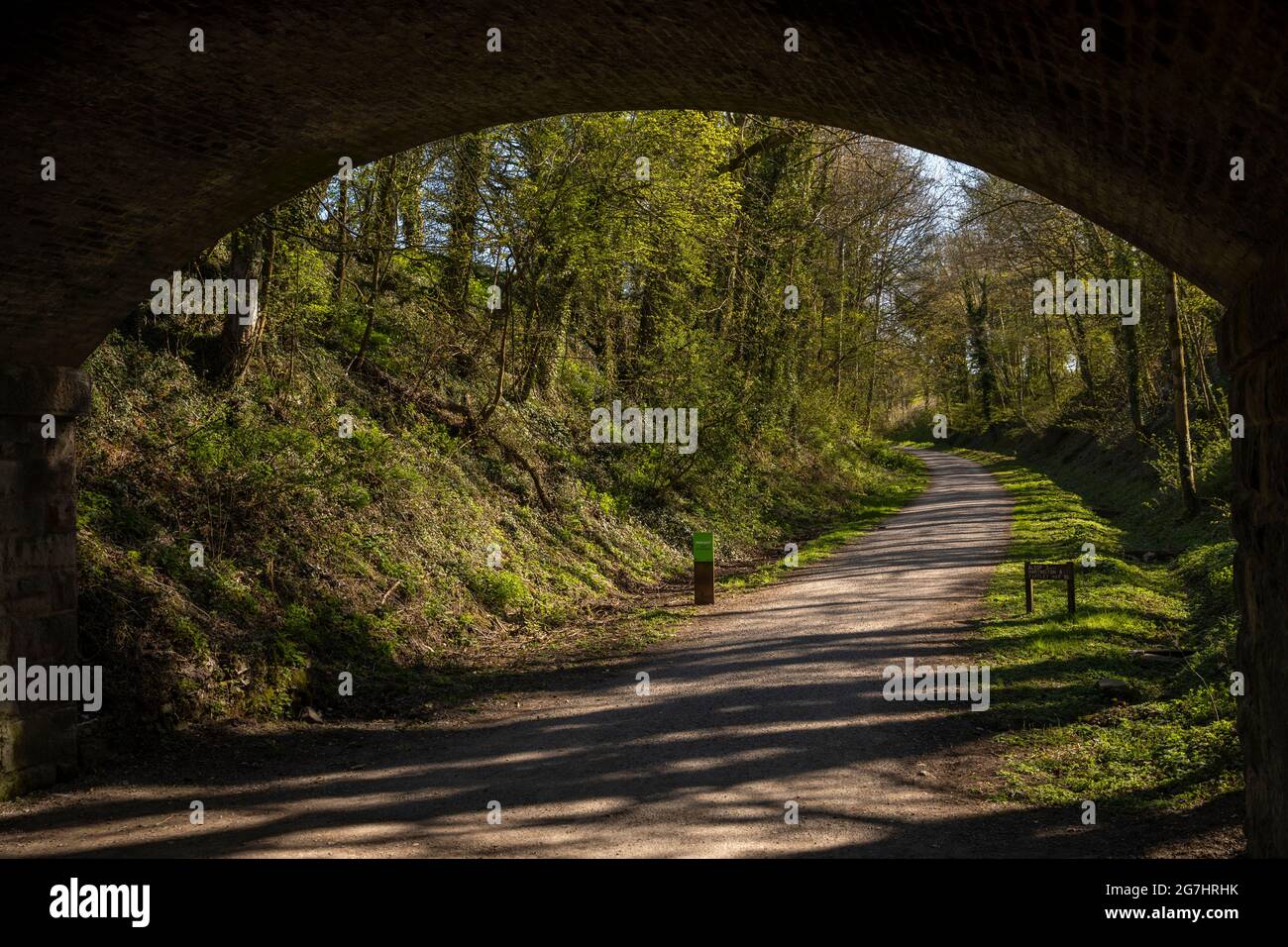 UK, England, Derbyshire, Tissington, Tissington trail former railway