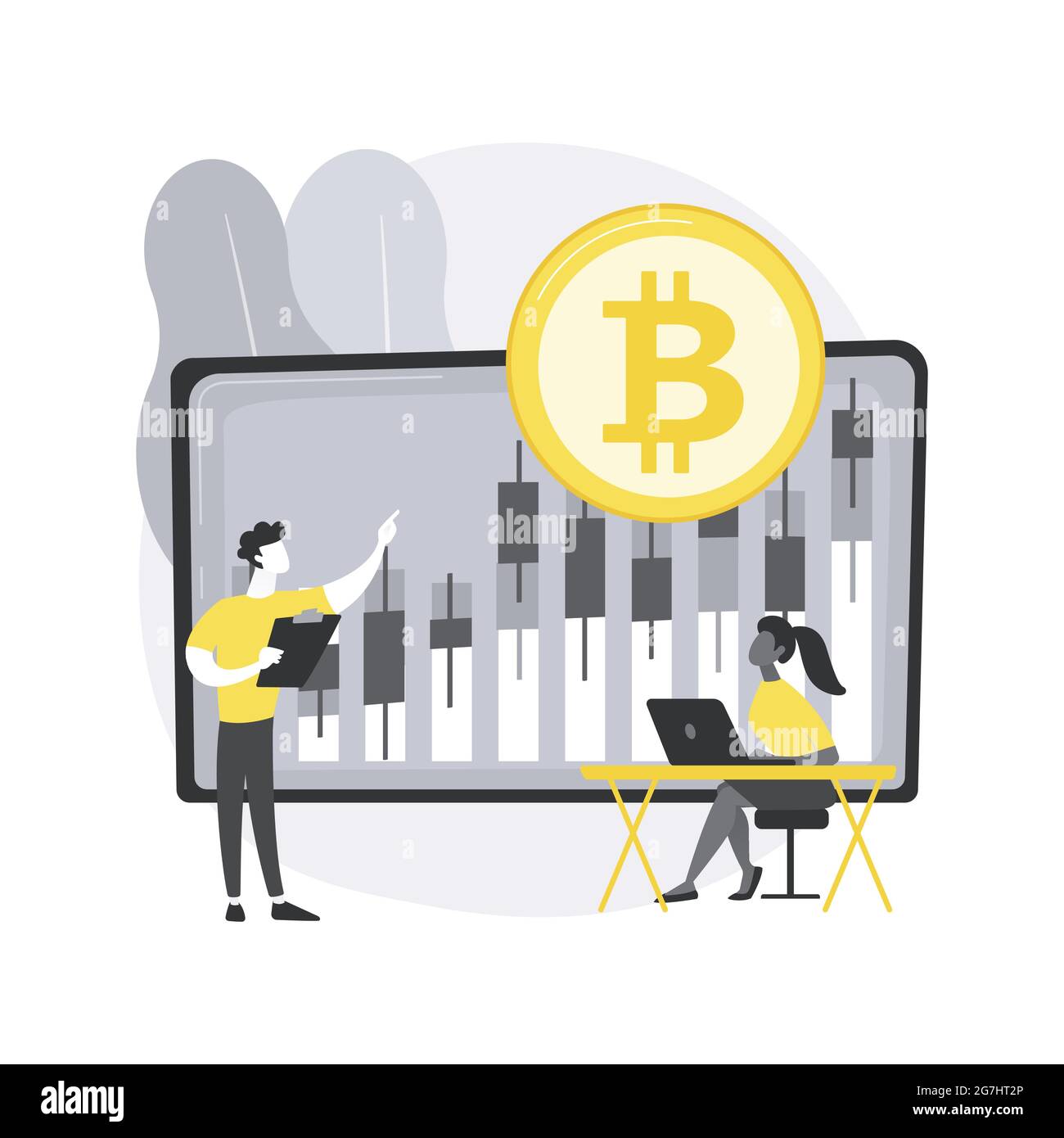Cryptocurrency trading desk abstract concept vector illustration Stock  Vector Image & Art - Alamy