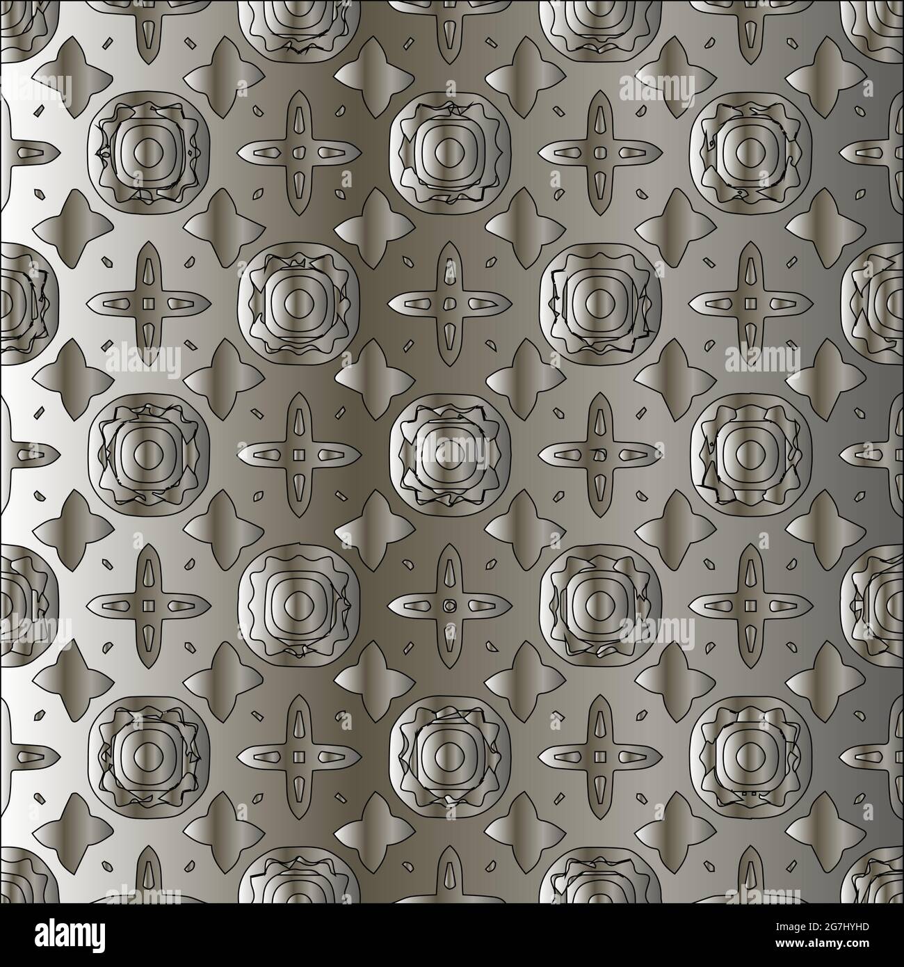 Silver metallic gradient with repeat Pattern . Abstract metallic ...